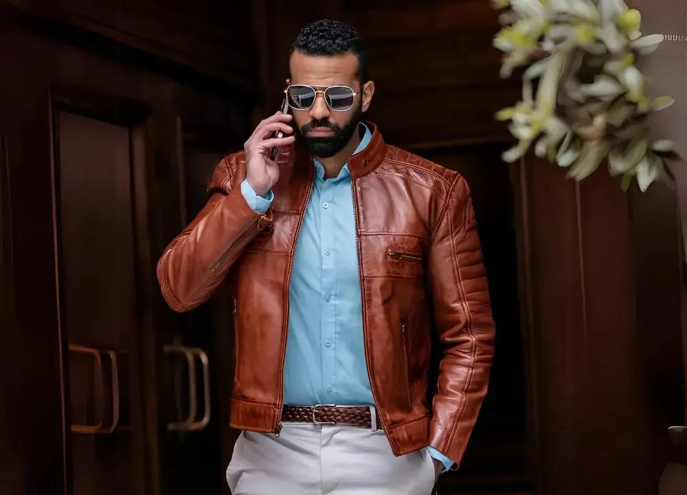 Genuine Leather Jackets for Men Real Leather, Handcrafted Quality - Dorsen Leather
