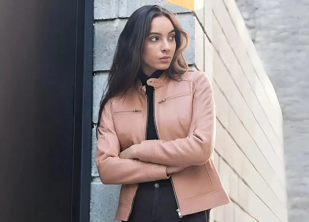 Handmade Leather Jacket For Women's - 100% Genuine Leather