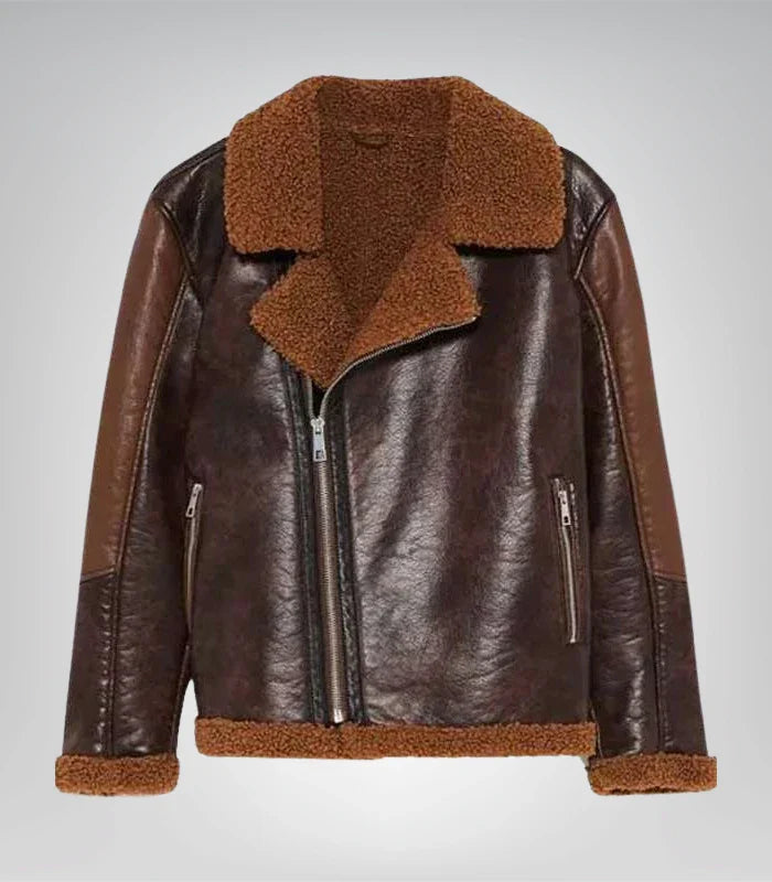 Men’s Dean Ambrose WWE jacket – shearling leather outerwear