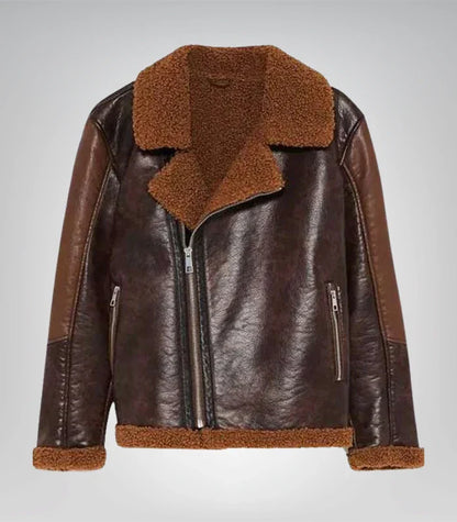 Men’s Dean Ambrose WWE jacket – shearling leather outerwear