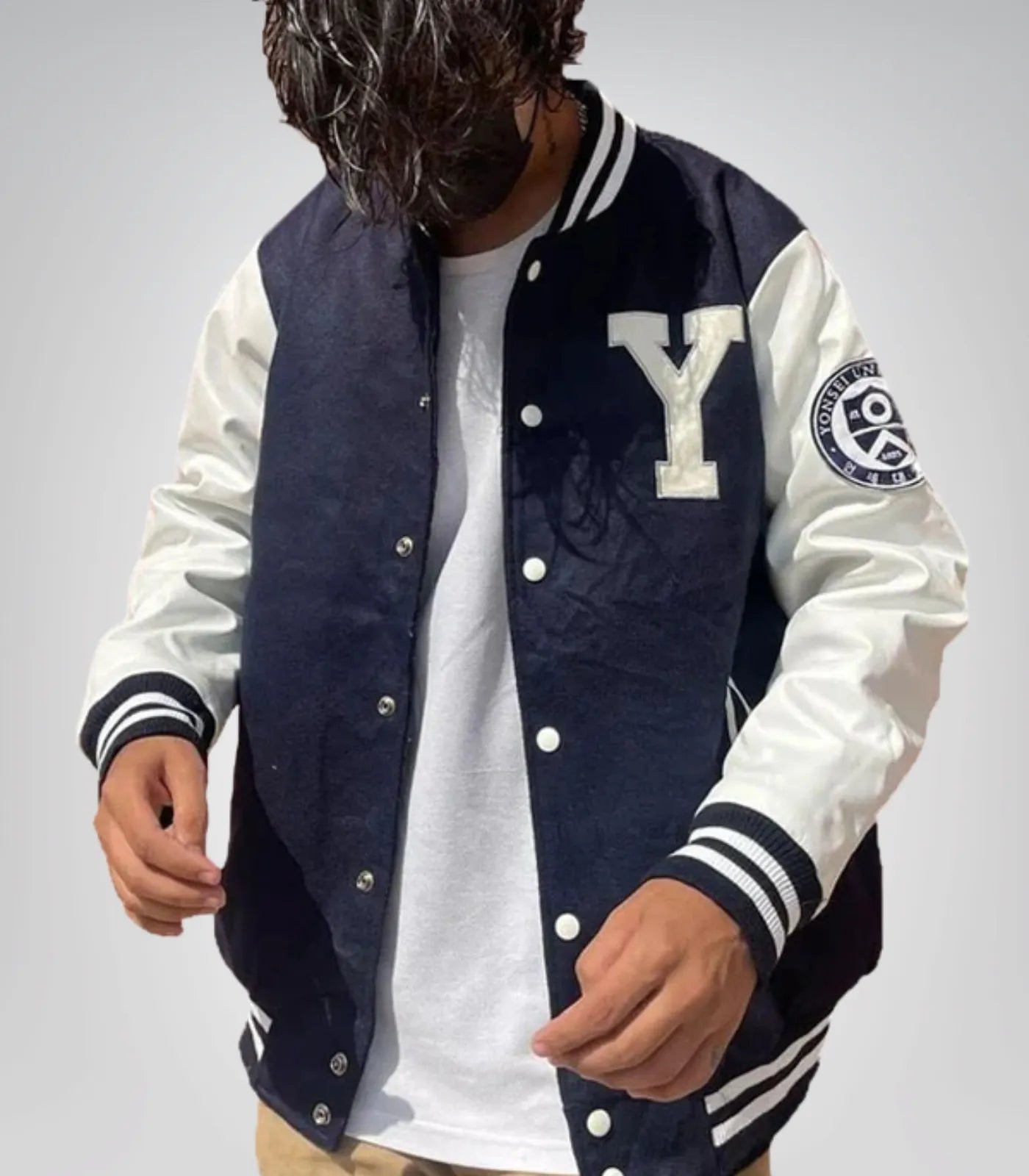 Yonsei University Inspired Varsity Jacket – Classic College Letterman Style