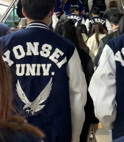 Yonsei University Inspired Varsity Jacket – Classic College Letterman Style