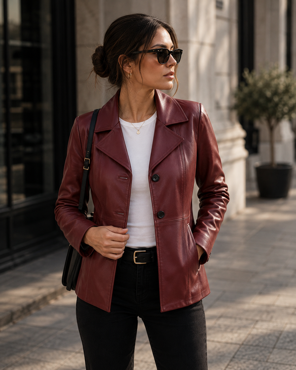 Leather Blazer